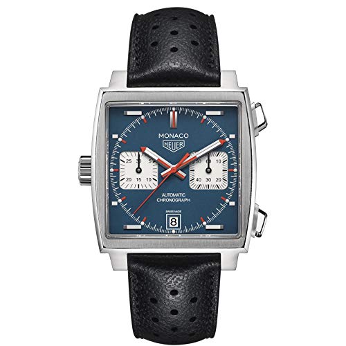 Tag Heuer orologio Monaco Calibre 11 automatico Blue dial 39mm CAW211P.FC6356