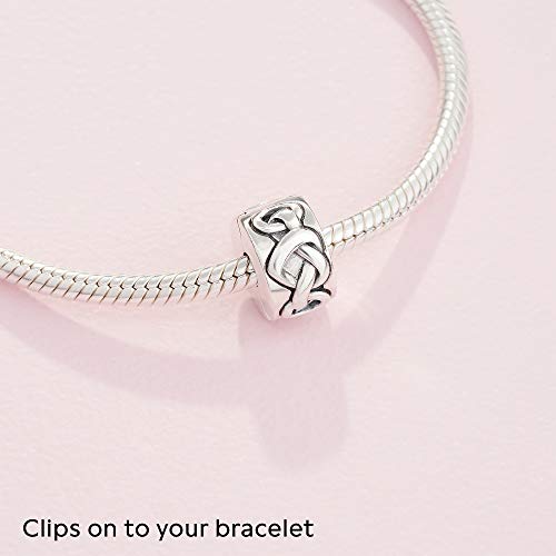 Pandora Jewelry Knotted Hearts Clip Sterling Silver Charm - JOY2ESpree