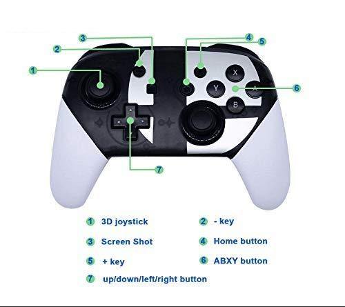 Wireless pro Game Controller 2-Pack for Nintendo Switch by Gamebound (Black & White) - JOY2ESpree
