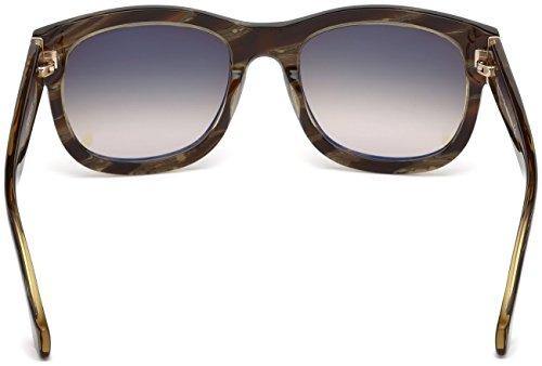 Sunglasses Balenciaga BA 69 BA0069 62B brown horn / gradient smoke