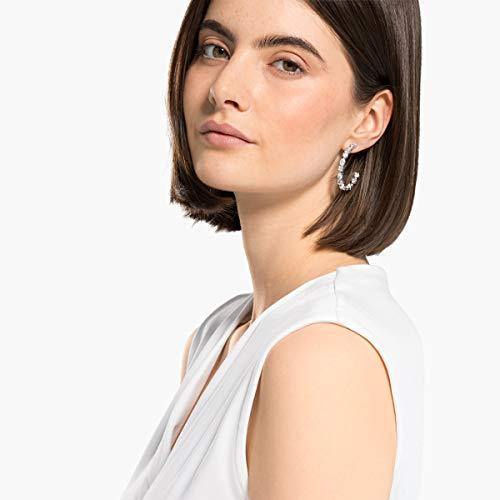 SWAROVSKI Women's Tennis Deluxe Jewelry Collection, Rhodium Finish, Rose Gold Tone Finish, Clear Crystals - JOY2ESpree