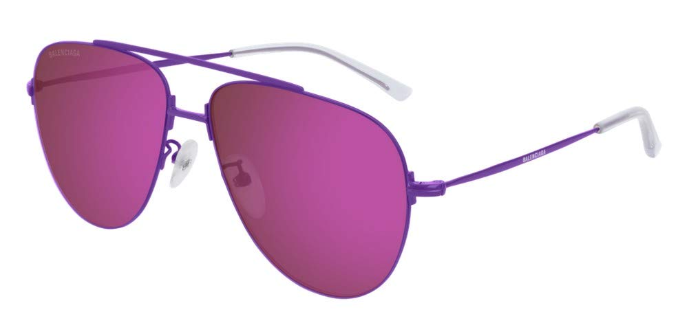 Balenciaga BB0013S Sunglasses 003 Violet/Violet Mirror(Double) Lens 59 mm