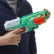 
                        
                          Load image into Gallery viewer, NERF Elite Disruptor Blaster - 6-Dart Rotating Drum, 6 Official Elite Darts, Slam Fire, Dynamic Green (Amazon Exclusive)
                        
                      
