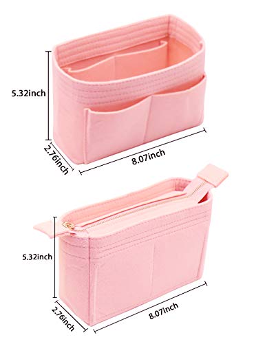 LEXSION Organizer,Bag Organizer,Insert purse organizer with 2 packs in one set fit LV NeoNoe Noé Series perfectly