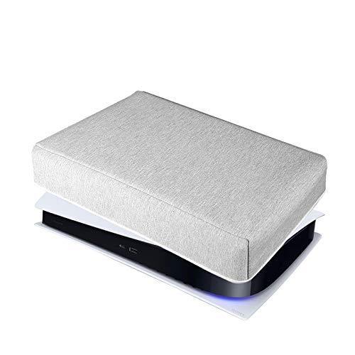 PS5 Console Dust Cover Horizontal Custom Designed for Playstation 5 Console Thick Cotton Precision Cut Easy Access Cable Port(Horizontal Position) - JOY2ESpree