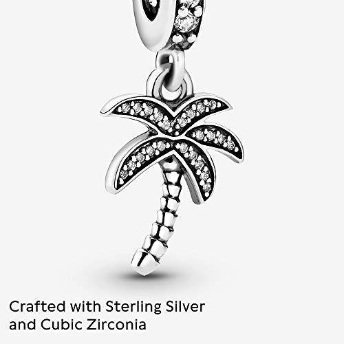 Pandora Jewelry Sparkling Palm Tree Dangle Cubic Zirconia Charm in Sterling Silver - JOY2ESpree