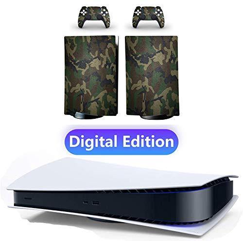 YK MALL PS5 Console PS5 Stickers Vinyl Camouflage Tarmac Skin Pattern Decals Skin Sticker for PS5 Playstation - JOY2ESpree