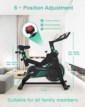 
                        
                          將圖片載入圖庫檢視器 Indoor Cycling Bike Stationary - Exercise Bike for Home Cardio Workout with Comfortable Seat Cushion &amp; Silent Belt Drive &amp; Pad Holder - JOY2ESpree
                        
                      
