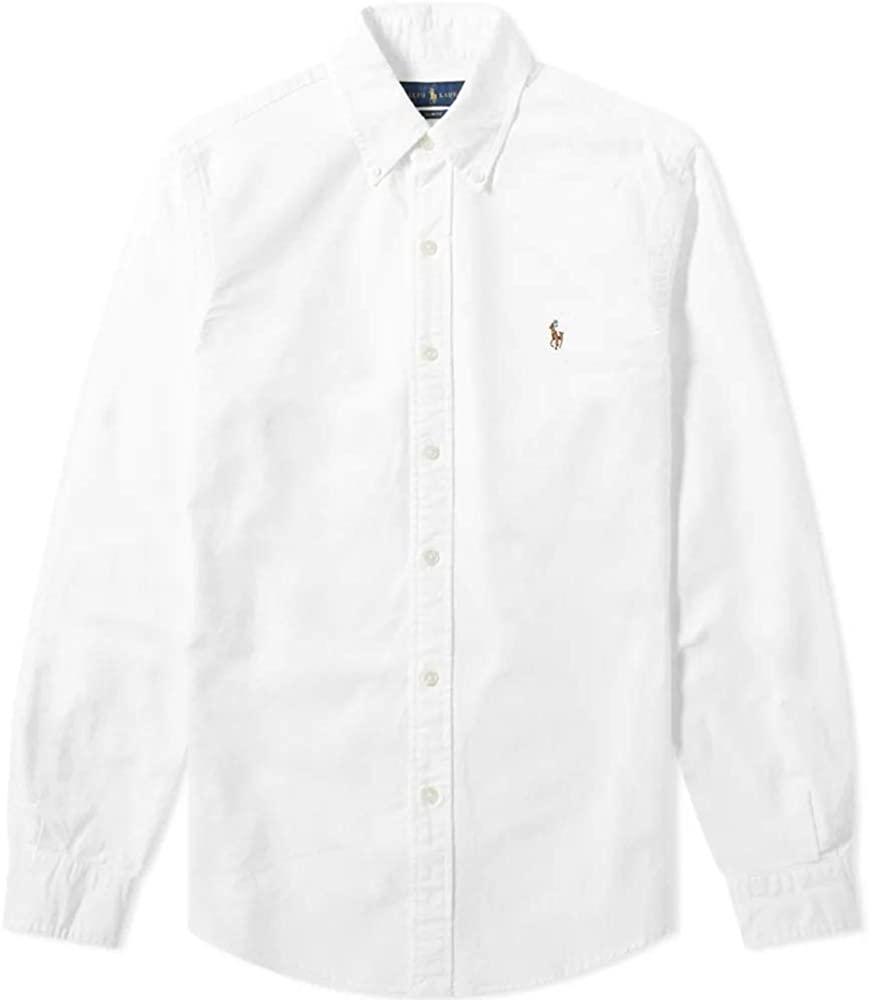 Polo Ralph Lauren Mens Classic Fit Oxford Longsleeve Buttondown Shirt