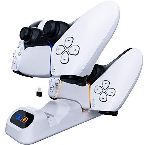 Orzly PS5 Controller Charging Station Made for Playstation 5 Console DualSense PS5 Controllers - JOY2ESpree