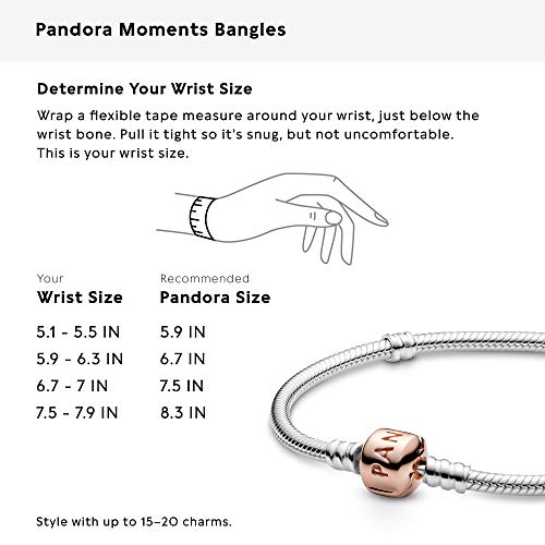 Pandora Jewelry Moments Snake Chain Charm Pandora Rose Bracelet - JOY2ESpree