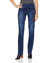 
                        
                          將圖片載入圖庫檢視器 Jag Jeans Women's Peri Straight Pull on Jean with Embroidery
                        
                      