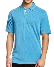 
                        
                          Load image into Gallery viewer, Tommy Bahama Men's Voyager Blue Slub Polo Shirt
                        
                      