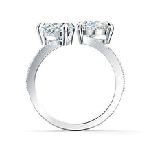 
                        
                          Cargar imagen en el visor de la galería, SWAROVSKI Women's Attract Soul Double Heart Ring Collection, Rhodium Finish, Clear Crystals - JOY2ESpree
                        
                      