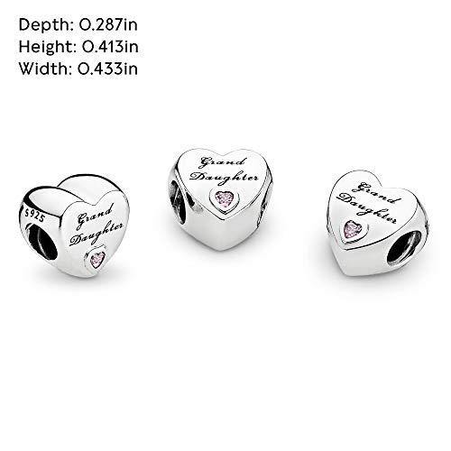 Pandora Jewelry Granddaughter's Love Cubic Zirconia Charm in Sterling Silver - JOY2ESpree