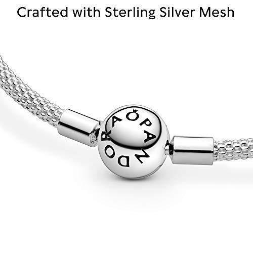 Pandora Jewelry Moments Mesh Charm Sterling Silver Bracelet - JOY2ESpree