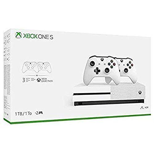 Xbox One S Two Controller Bundle (1TB) Includes Xbox One S, Extra Wireless Controller, 3-Month Game Pass Trial, 14-day Xbox Live Gold Trial - JOY2ESpree
