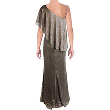 
                        
                          Load image into Gallery viewer, LAUREN RALPH LAUREN Radlee Women's Metallic One Shoulder Popover Gown - JOY2ESpree
                        
                      