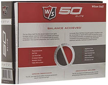 
                        
                          Load image into Gallery viewer, Wilson Golf Staff Fifty Elite Golf Balls, Dozen Slide Pack, White - WGWP17002 - JOY2ESpree
                        
                      