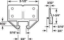
                        
                          Load image into Gallery viewer, Prime-Line Products R 7083 Drawer Track Guide and Glides,(Pack of 2),Blue
                        
                      