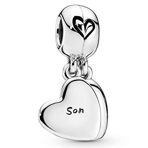 Pandora Jewelry Mother and Son Heart Split Dangle Sterling Silver Charm - JOY2ESpree