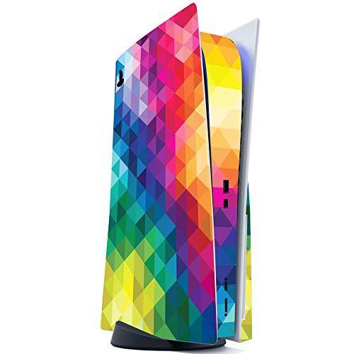 PlayVital Colorful Triangle Full Set Skin Decal for PS5 Console Disk Edition - JOY2ESpree