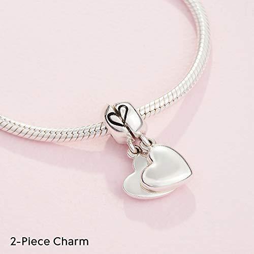 Pandora Jewelry Mother and Son Heart Split Dangle Sterling Silver Charm - JOY2ESpree