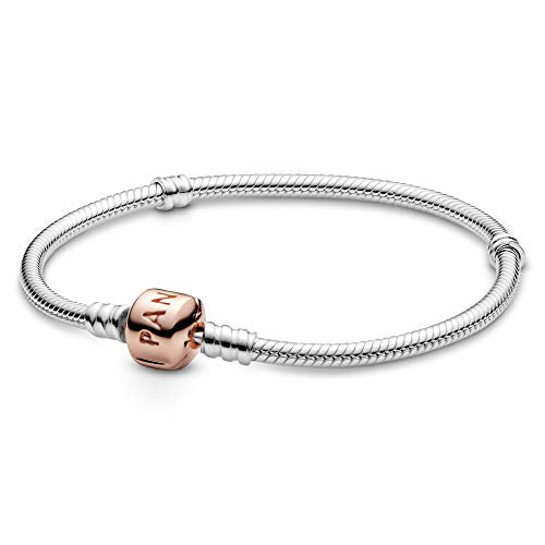 Pandora Jewelry Moments Snake Chain Charm Pandora Rose Bracelet - JOY2ESpree