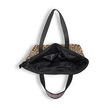 
                        
                          Load image into Gallery viewer, Tote Bag with Leopard Printed Elements for Women School Work Travel and Shopping (Large)
                        
                      