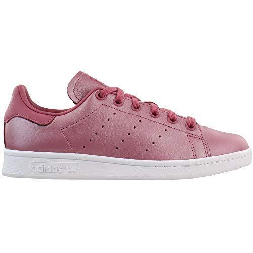 adidas Womens Stan Smith Lace Up Sneakers Shoes Casual - Burgundy - JOY2ESpree