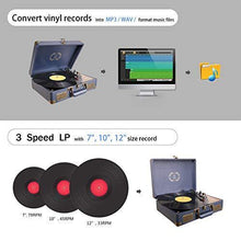 
                        
                          गैलरी व्यूवर में इमेज लोड करें, Record Player, LUKER Portable Suitcase Bluetooth Turntable for Vinyl Record - JOY2ESpree
                        
                      