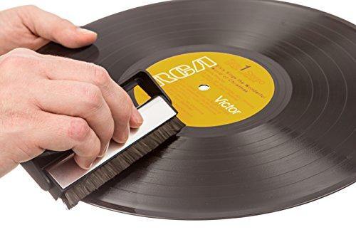 Vinyl Record Cleaning Brush Set - Carbon Fiber Brush, Microfiber Cloth and Anti-Static Solution Kit by Record-Happy. - JOY2ESpree