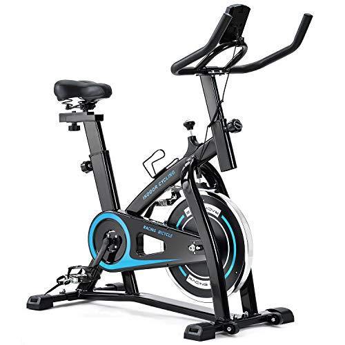 Merax Exercise Bike Indoor Cycling Bike Cycle Trainer Adjustable Stationary Bike 330LBS Weight Capacity - JOY2ESpree