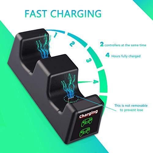 PS5 Controller Charger, Dual USB Type C PS5 DualSense Controller Charging Station - JOY2ESpree