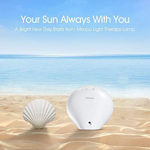 Miroco Light Therapy Lamp, UV-Free 10000 Lux LED Bright White Therapy Light