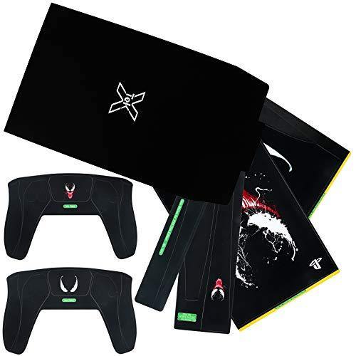 PS5 Console Skin and PS5 Controller Skins Set, Playstation 5 Skin Wrap Decal Sticker PS5 Digital Edition, Venom Decal Kit (Digital Edition) - JOY2ESpree