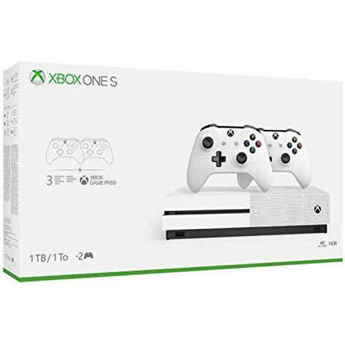 Xbox One S Two Controller Bundle (1TB) Includes Xbox One S, Extra Wireless Controller, 3-Month Game Pass Trial, 14-day Xbox Live Gold Trial - JOY2ESpree