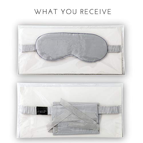 Silk Dreams Sleeping Mask with Pouch - Blackout Night Sleep Mask