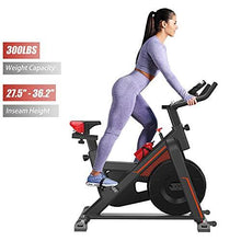 
                        
                          Cargar imagen en el visor de la galería, VIEWALL Indoor Cycling Bike, Exercise Bike Stationary for Home Gym Cardio Workouts with LCD Monitor, Belt Drive, iPad Holder (300 Lbs Weight Capacity) - JOY2ESpree
                        
                      