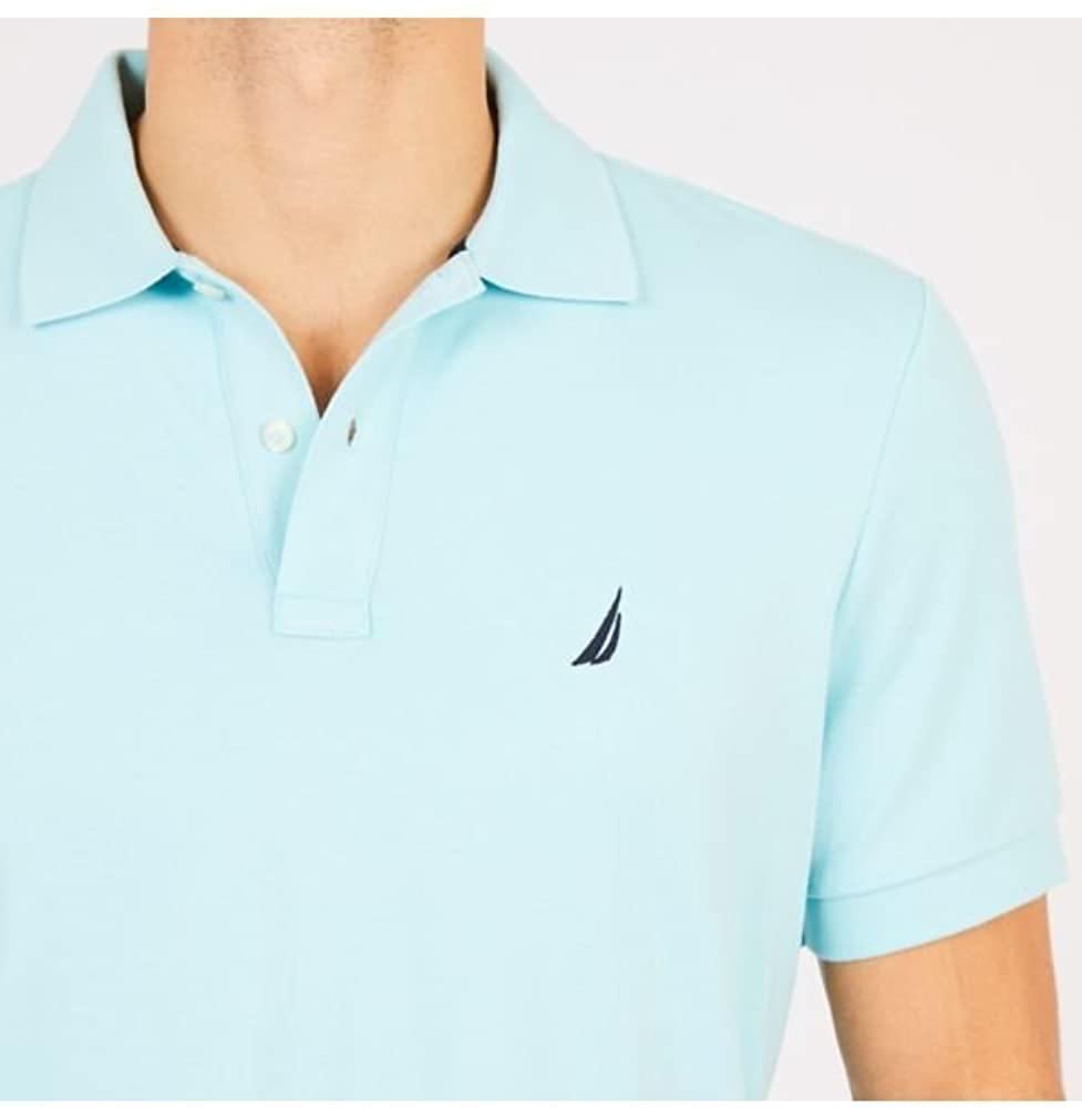 Nautica Men's Classic Fit Short Sleeve Solid Soft Cotton Polo Shirt - JOY2ESpree