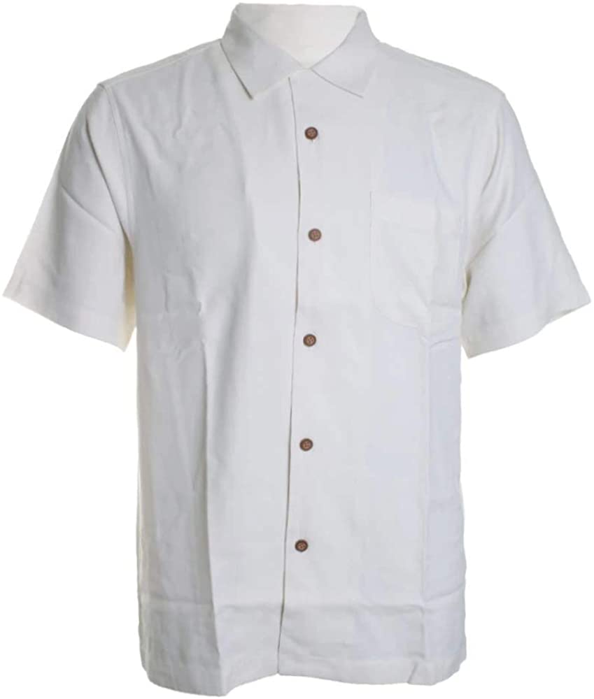 Tommy Bahama Embroidered Aloha America Silk Camp Shirt