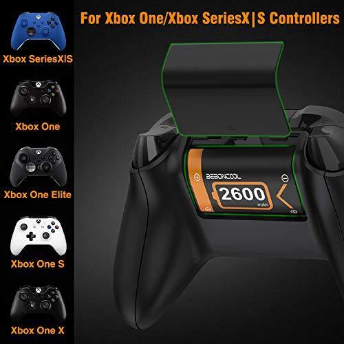 BEBONCOOL Charger Kit for Xbox One Controller Battery Pack, 3x2600mAh Rechargeable Battery Packs Charging Station Kit - JOY2ESpree