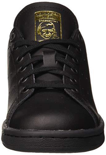 adidas Originals Stan Smith J Black/Gold Metallic Leather 4 US Junior - JOY2ESpree