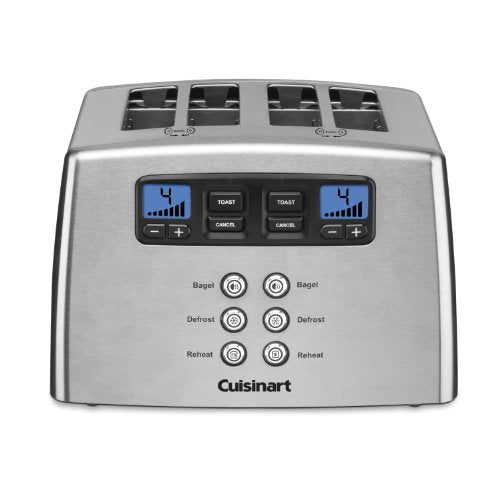 Cuisinart Touch to Toast Leverless toaster, 4-Slice, Brushed Stainless Steel - JOY2ESpree