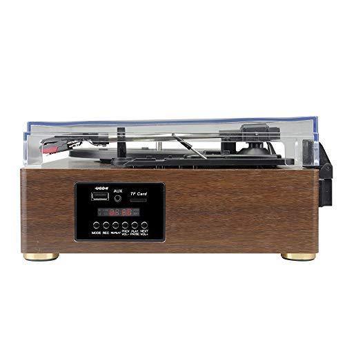 Record Player-13 in 1 Turntable with Speakers Vinyl Recording LP Bluetooth USB TF Card FM Radio Aux Input RCA Line Out and Headphone Jack - JOY2ESpree
