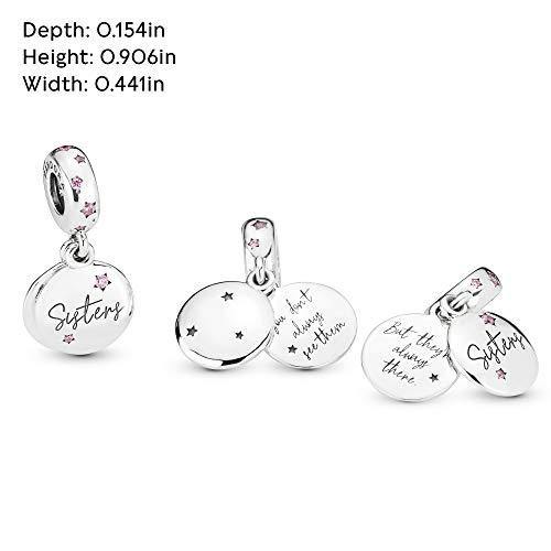 Pandora Jewelry Forever Sisters Dangle Cubic Zirconia Charm in Sterling Silver - JOY2ESpree