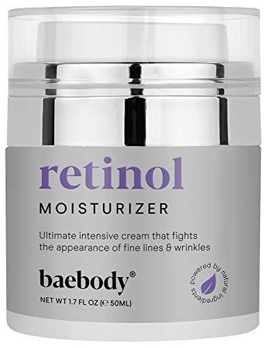 Baebody Retinol Moisturizer Cream for Face, Neck and Décolletage with Wrinkle and Acne Fighting Retinol, Jojoba Oil and Vitamin E, 1.7 Ounces - JOY2ESpree