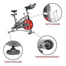 
                        
                          Cargar imagen en el visor de la galería, Sunny Health &amp; Fitness Indoor Cycling Exercise Bike with LCD Monitor, 40 lb chrome Flywheel, 265 lb Max Weight - SF-B1423/C - JOY2ESpree
                        
                      