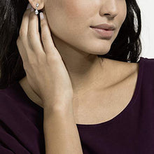 
                        
                          Cargar imagen en el visor de la galería, Swarovski Attract Drop Pierced Earrings with Pear and Circle Cut Clear Crystals on a Rhodium Plated Post with Butterfly Back Closure - JOY2ESpree
                        
                      