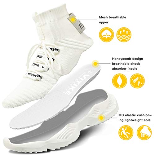Women's Walking Shoes Running Shoes Socks Platform Fashion Mesh Sneakers Air Cushion Athletic Gym Casual Loafers Dance Hip-hop Shoes